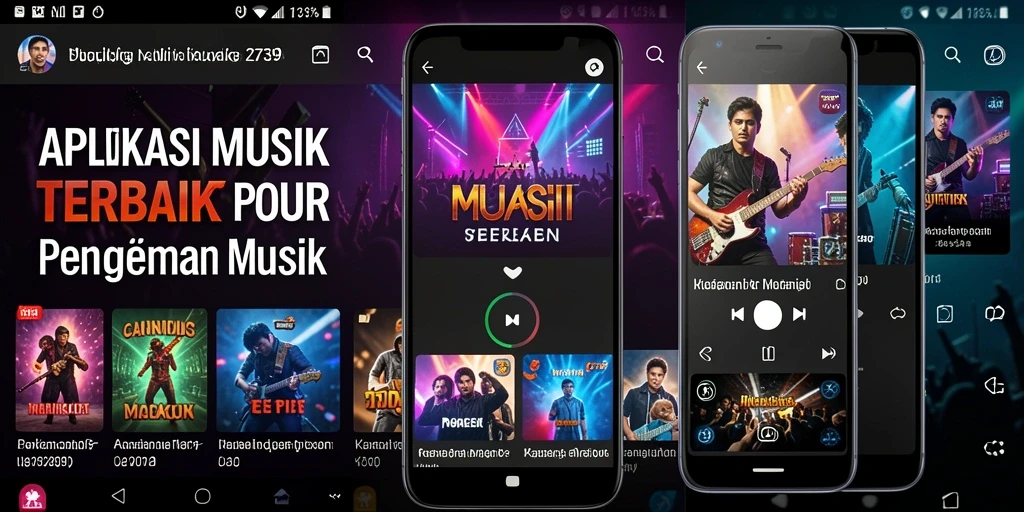 Tampilan gameplay interaktif aplikasi musik 2739