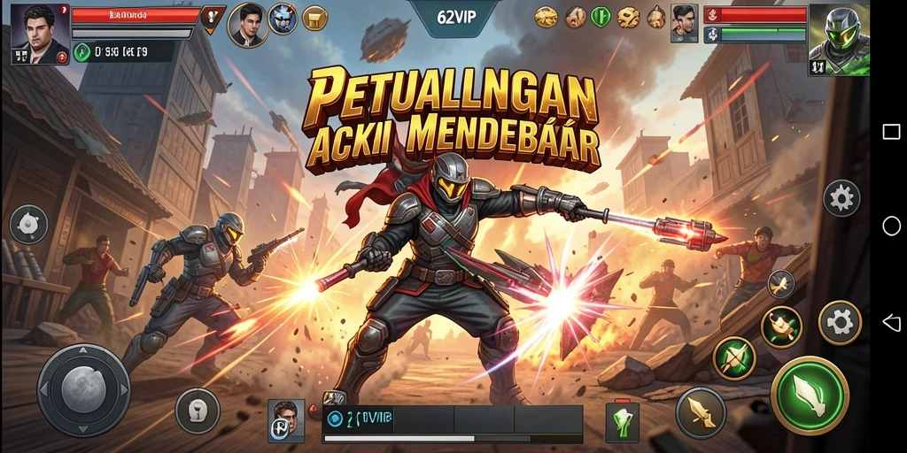 Tampilan gameplay 62VIP yang penuh aksi dan mendebarkan.