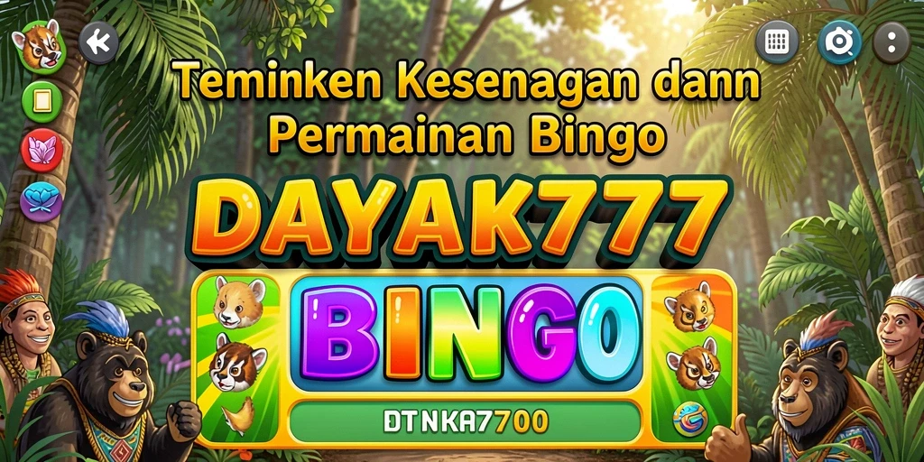 Tampilan menarik dari gameplay Bingo di DAYAK777.