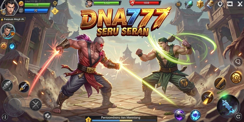 Tangkapan layar utama dari gameplay Fighting yang mendebarkan.