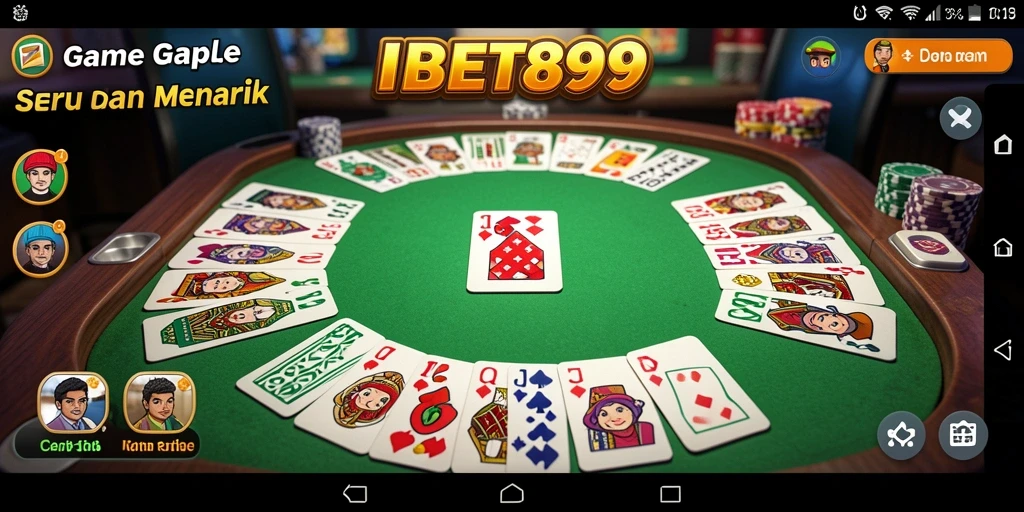 Tampilan gameplay Gaple yang seru dan interaktif.