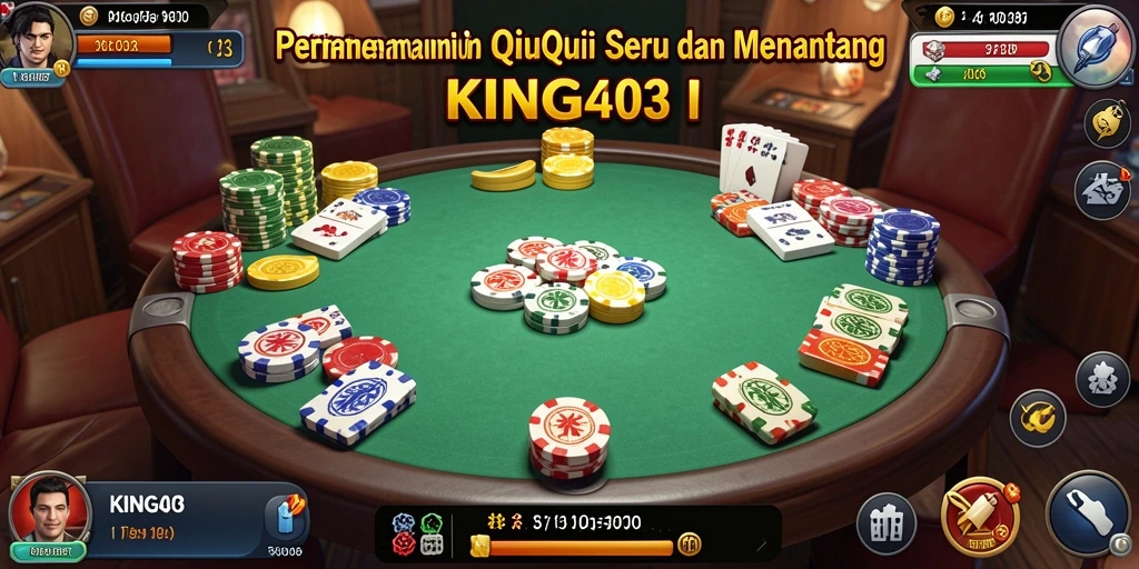 Tampilan gameplay seru dalam KING403, permainan QiuQiu yang menantang.