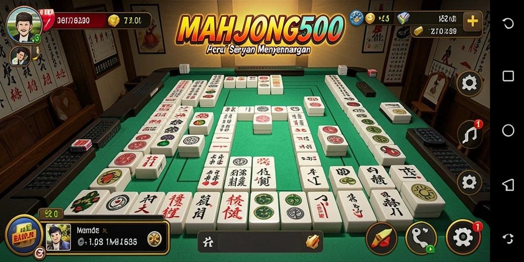 Tampilan permainan MAHJONG500 yang menarik dan penuh warna.