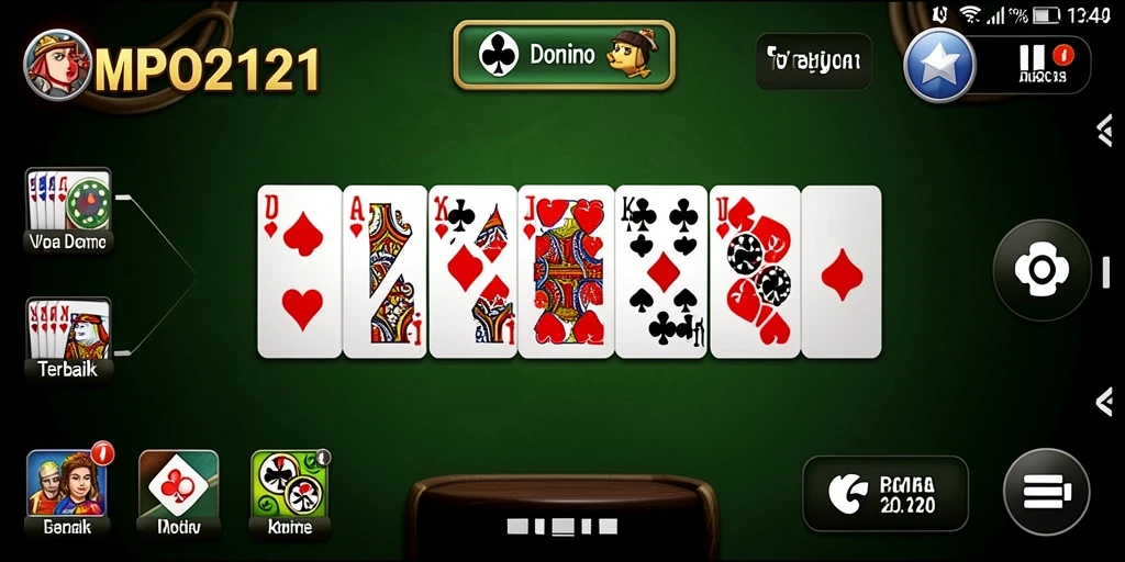 Screenshot MPO2121 menampilkan gameplay seru dan interaktif game Domino.