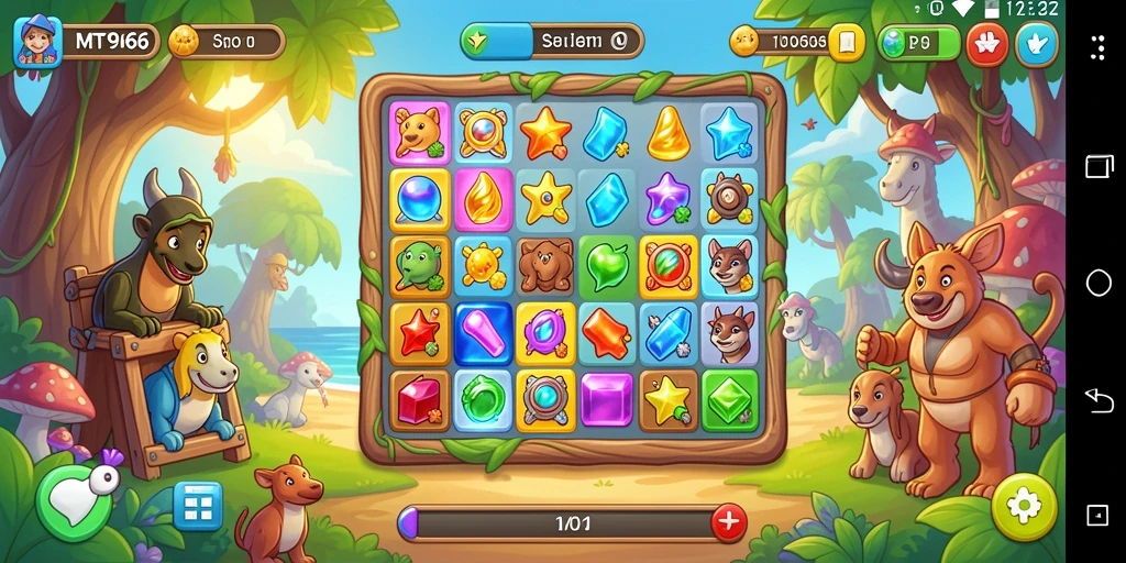 Gameplay seru dan menantang di MT966 match-3.