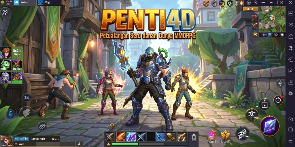 Screenshot menampilkan gameplay seru di PENITI4D dengan aksi pertarungan.