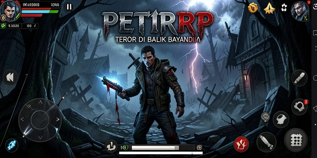 Screenshot gameplay yang menampilkan suasana Horror yang mencekam.