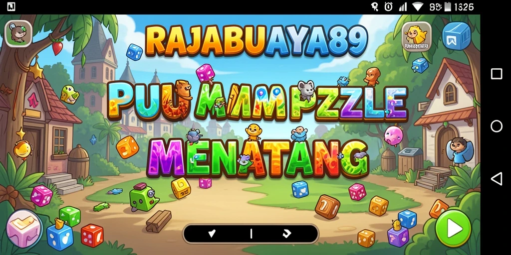 Screenshot gameplay RAJABUAYA89 menampilkan tantangan puzzle yang menarik.