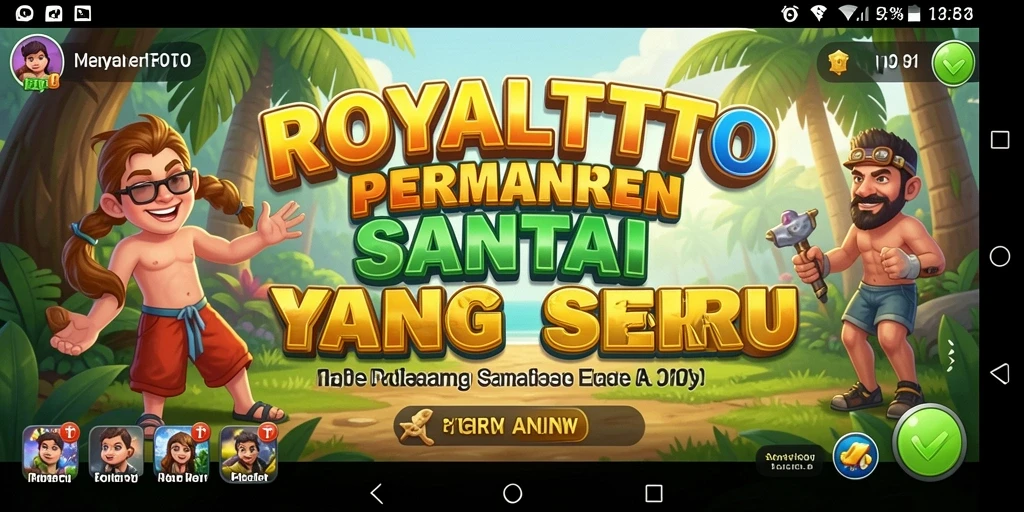 Tampilan gameplay menarik dari ROYALTOTO yang penuh warna.