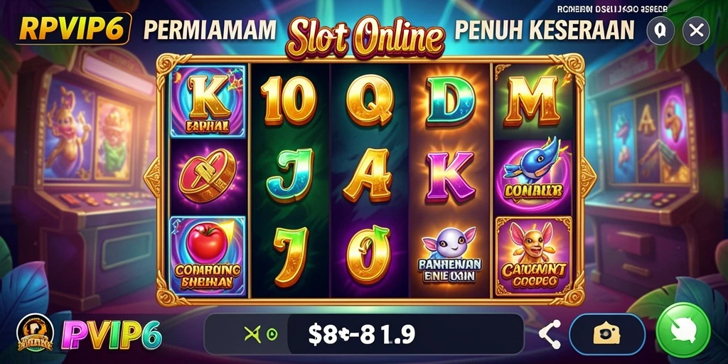 Screenshot RPVIP6 menampilkan gameplay Slot yang seru.