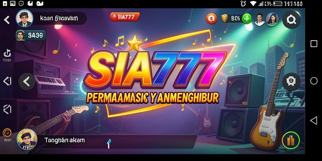 Screenshot utama SIA777 menampilkan gameplay seru dengan antarmuka yang menarik.